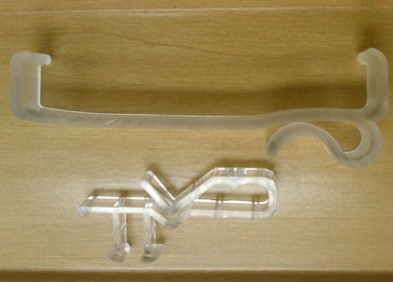 Pelmet or valance clips clear for venetian blinds Cover Clip sold